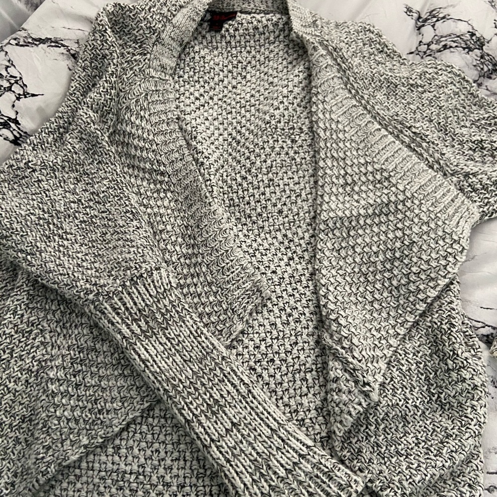 Wrap cardigan open front